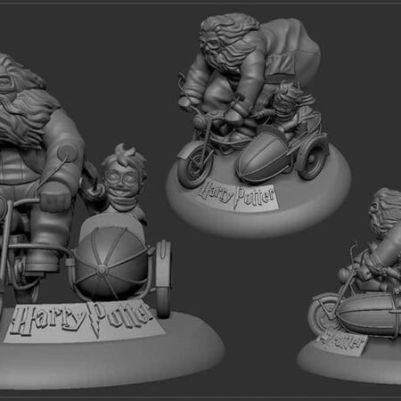Hagrid and harry potter 3d printing stl files