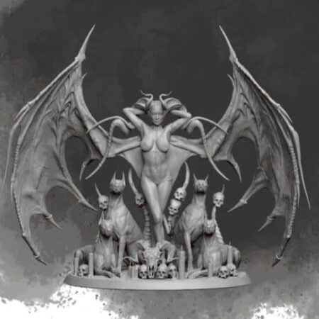 Lilith with demons 3d printing stl files