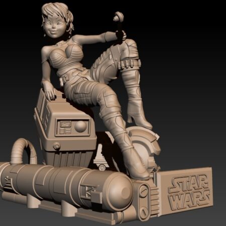 Sexy Rebel Pilot and gonk droid 3d printing stl files