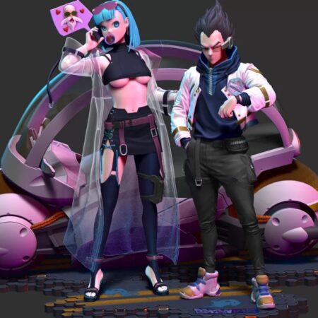 Bulma v vegeta 3d printing stl files