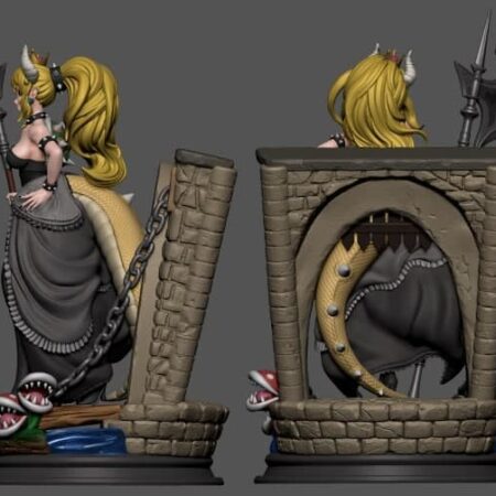 Battle Axe bowsette stl for 3d printing model