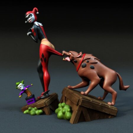 Harley quinn diorama stl files for 3d printing