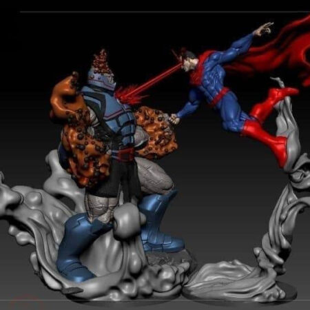Darkseid vs superman 3d printing stl files