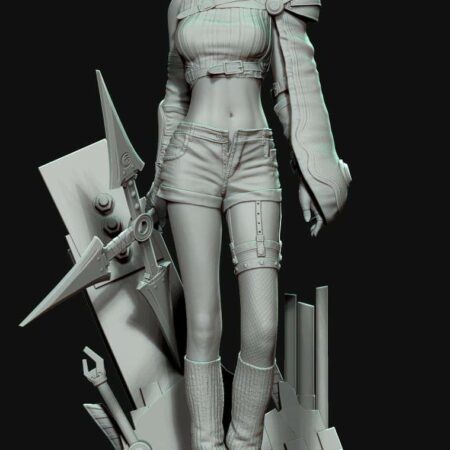 Yuffie-Final Fantasy stl files for 3d printing model