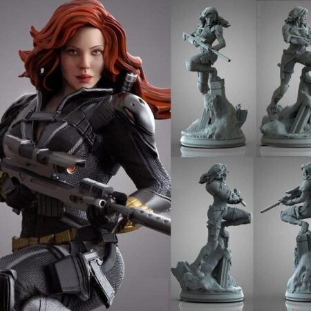 Black Widow stl files for 3d printing