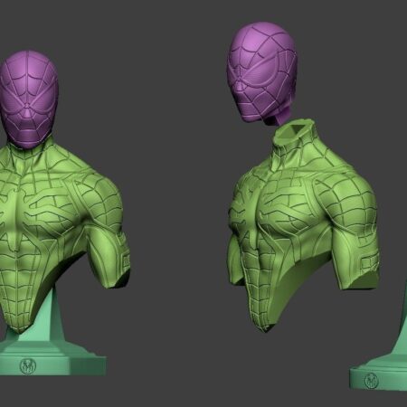 spiderman bust 3d print stl model