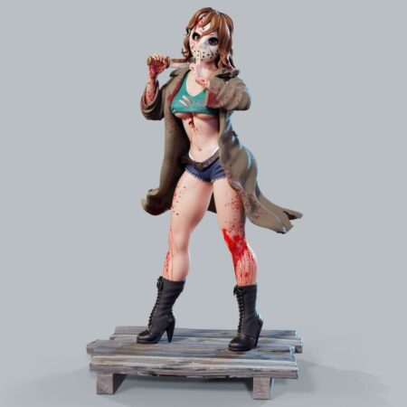 Female Jason voorhees 3d printing stl files