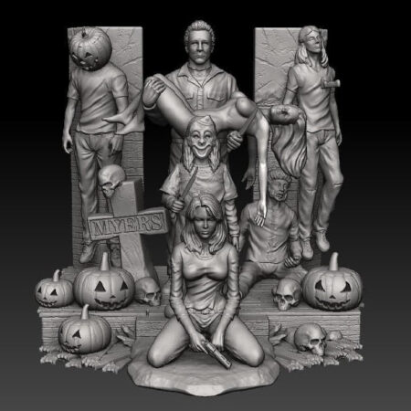 Michael Myers diorama 3d printing stl files