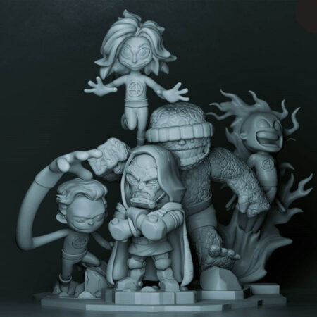 Fantastic four 3d printing stl files