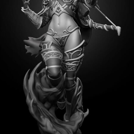 Sylvanas Windrunner stl files for 3d printing models