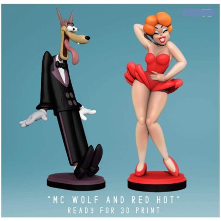 Red Hot riding hood and Mcwolf 3d printing stl files