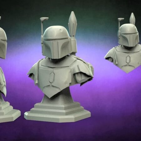 Boba Fett Bust 3d printing stl files