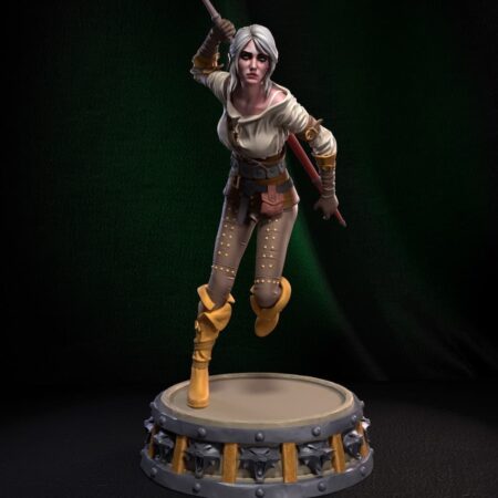 Ciri the witcher 3d printing stl files