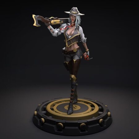 Ashe overwatch 3d printing stl files