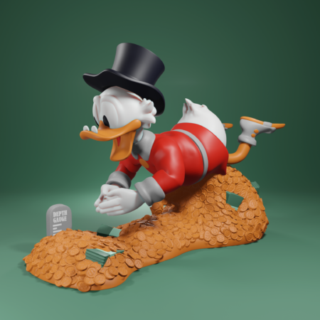 Scrooge Mcduck 3d print Model